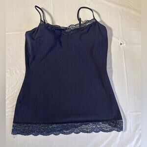 Express Sexy Stretch Blue Camisole L